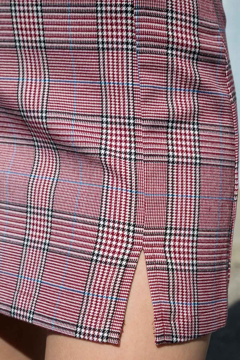 Red Black Blue Plaid / S