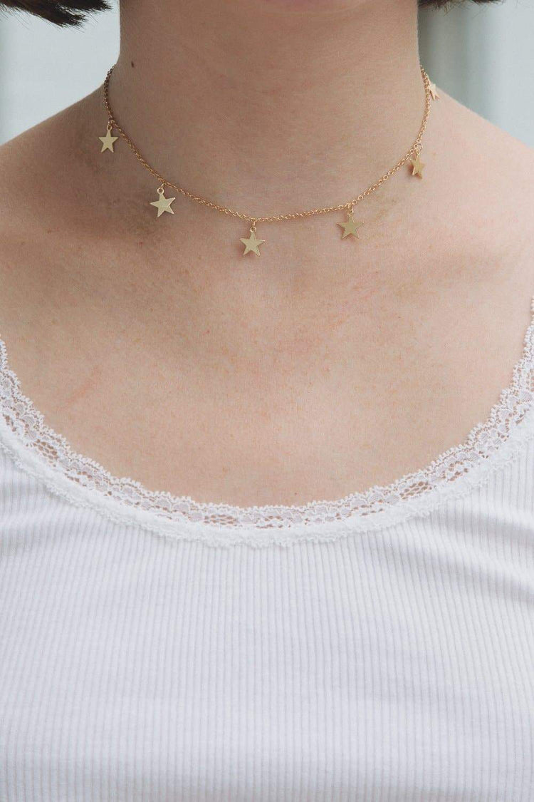 Stars Charm Choker | Gold