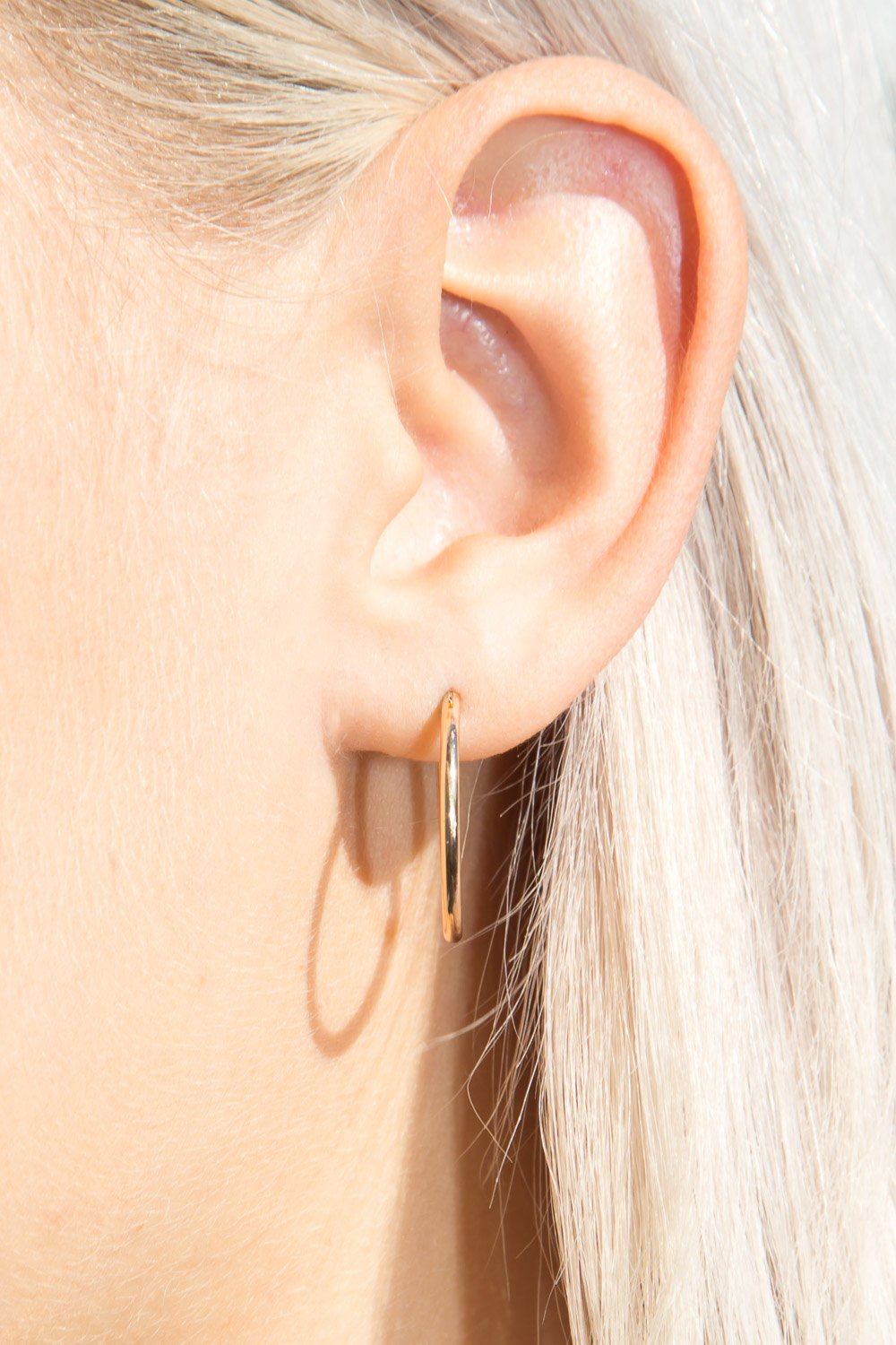 Mini Thick Hoop Earrings – Brandy Melville